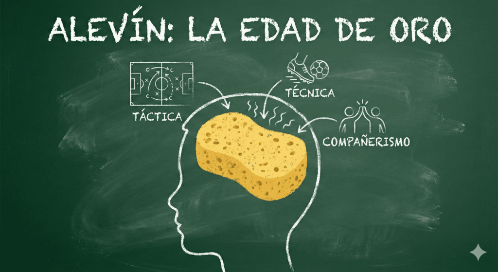 Representación gráfica de la capacidad de aprendizaje en la categoría alevín de fútbol